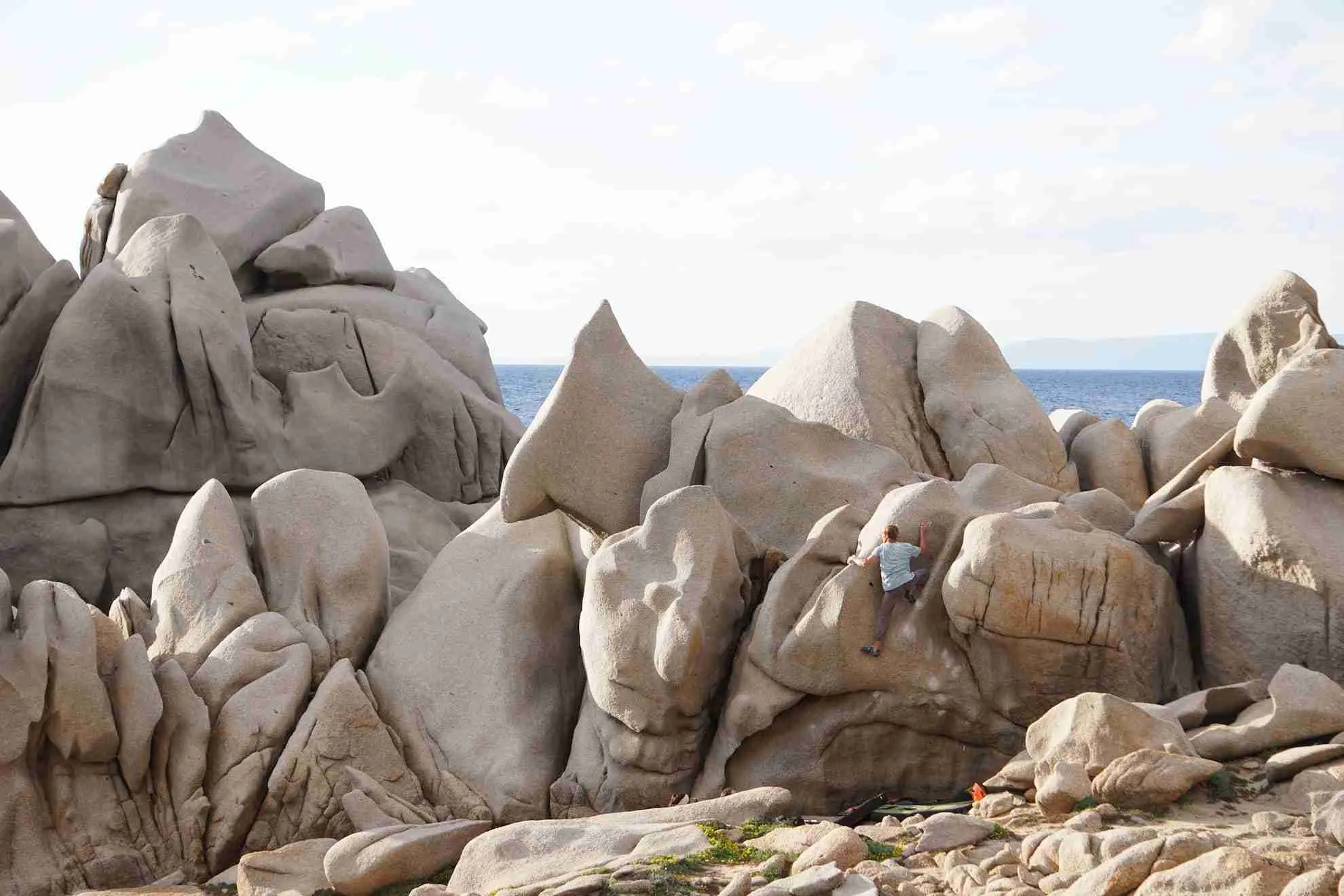 bouldering in Sardinia